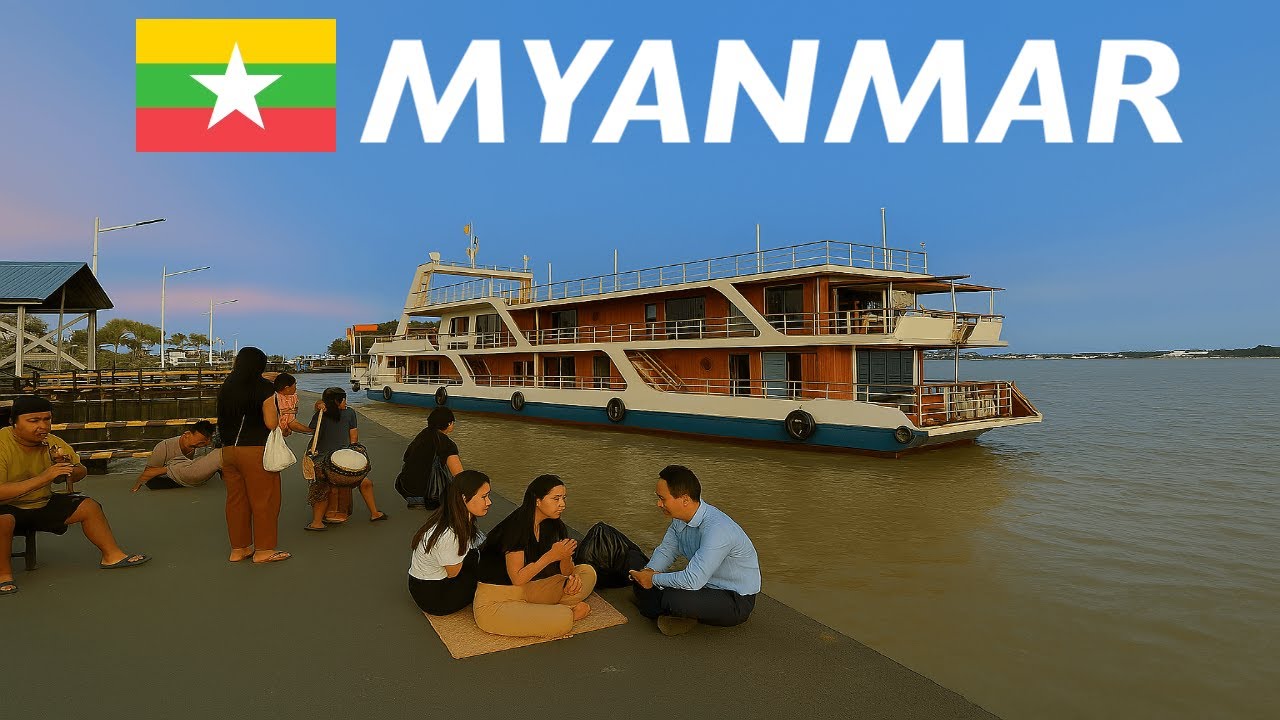 A Day Tour in Yangon - Riverside Pagoda, Riverfront Vibes & M Terminal Mall Visit - Myanmar 🇲🇲