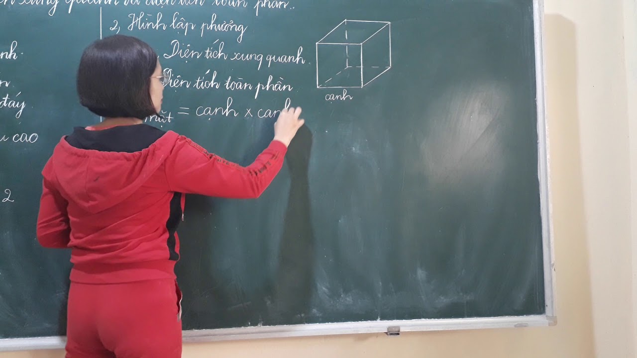 c&ocirc;ng thức t&iacute;nh diện t&iacute;ch xung quanh v&agrave; diện t&iacute;ch to&agrave;n phần của h&igrave;nh lập phương.