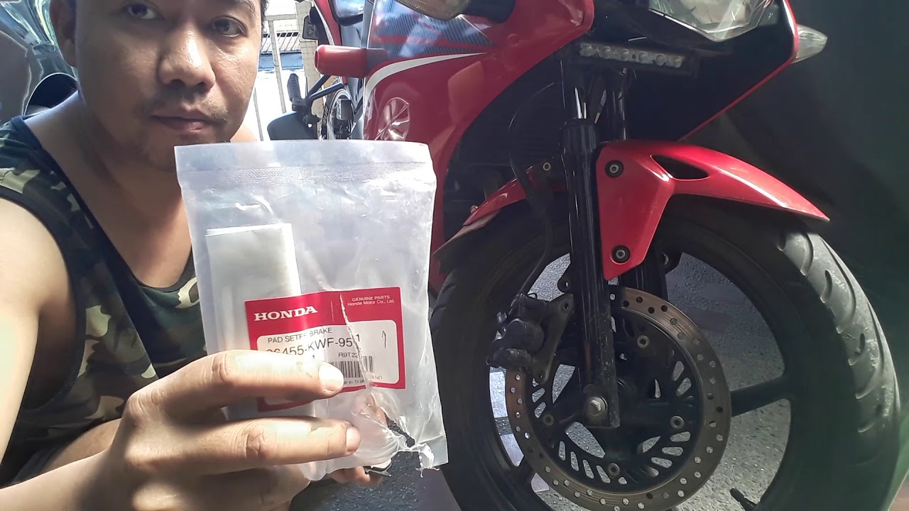 Basic replacement of front brake pad for CBR150