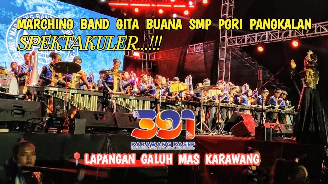 Marching Band Gita Buana SMP PGRI Pangkalan Karawang | Tanda Mata Untuk Karawang HUT 391 Karawang
