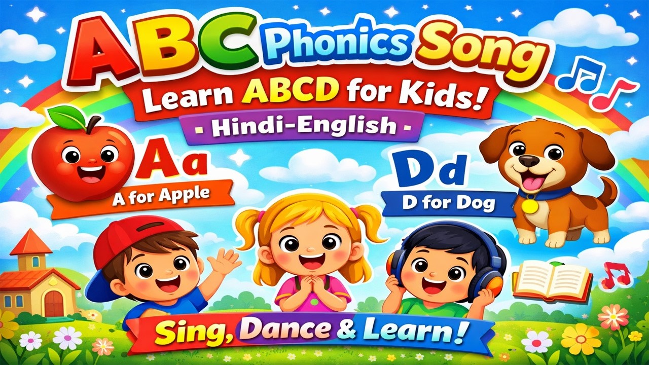 ABC Phonics Song for Kids | Learn Alphabet with Nursery Rhymes | ABCD Songs for Toddlers