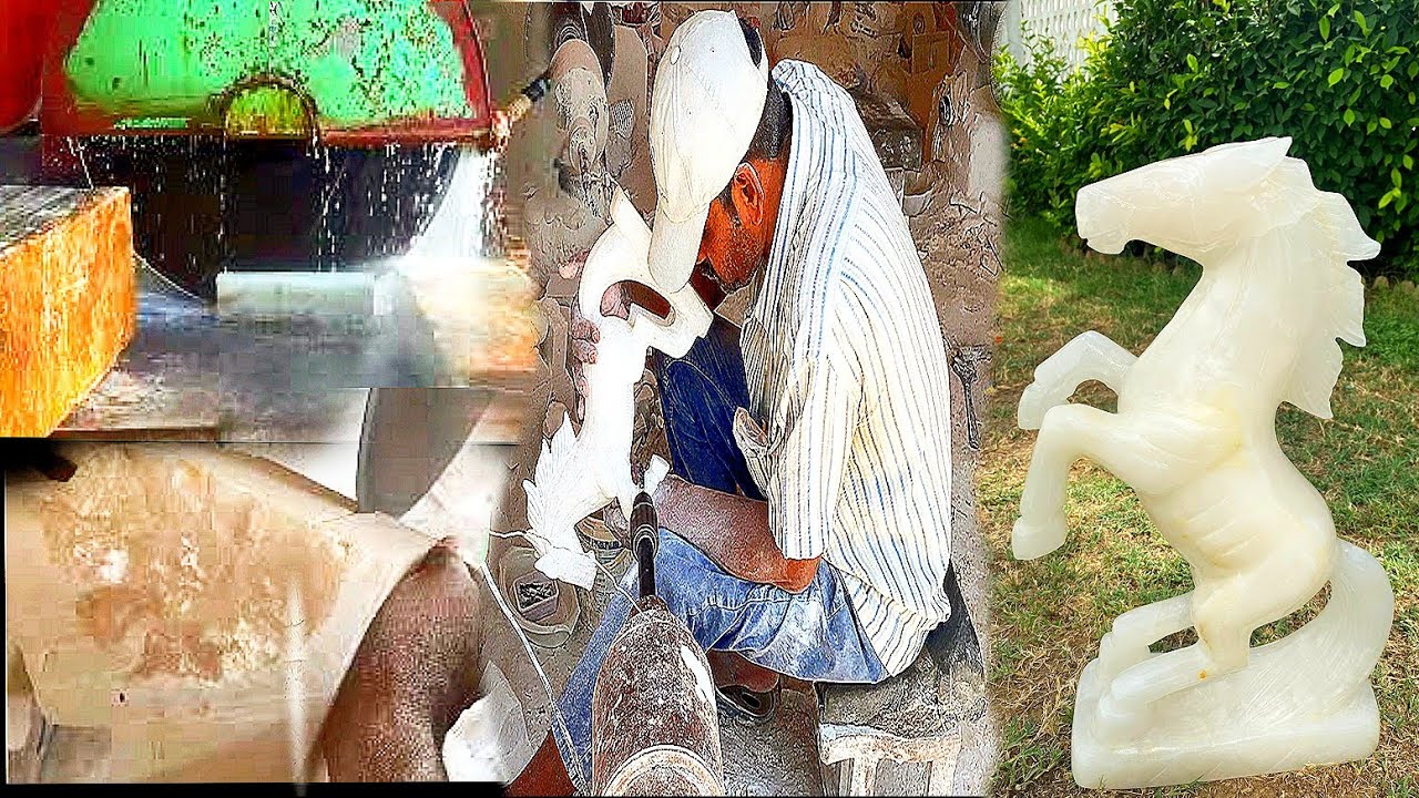 Incredible Craftsmanship || How a White Horse is Sculpted from Marble