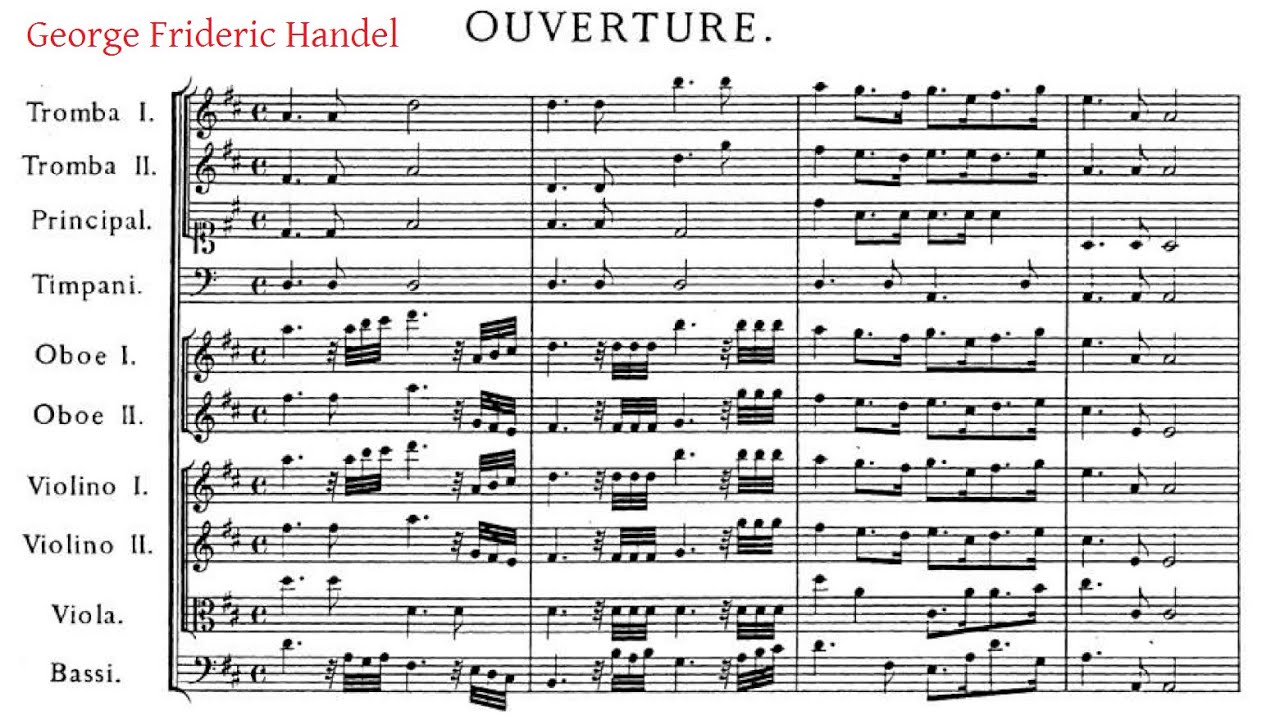 Handel: An Occasional Oratorio, HWV 62 - Overture {Score video}