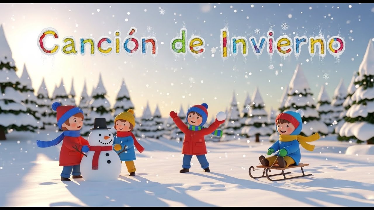 Canción de Invierno ❄️🌨️ | Nieve Suave para Bebés y Niños | Video Largo