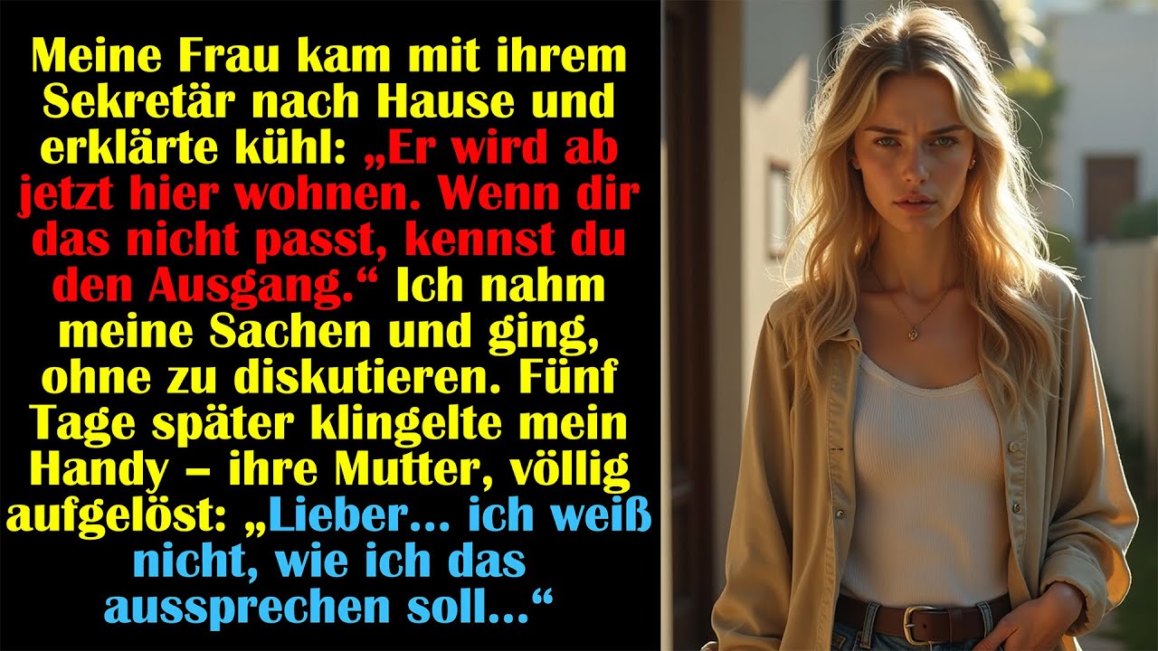 MEINE FRAU LIESS IHREN SEKRETÄR EINZIEHEN – FÜNF TAGE SPÄTER KAM DER ANRUF IHRER MUTTER