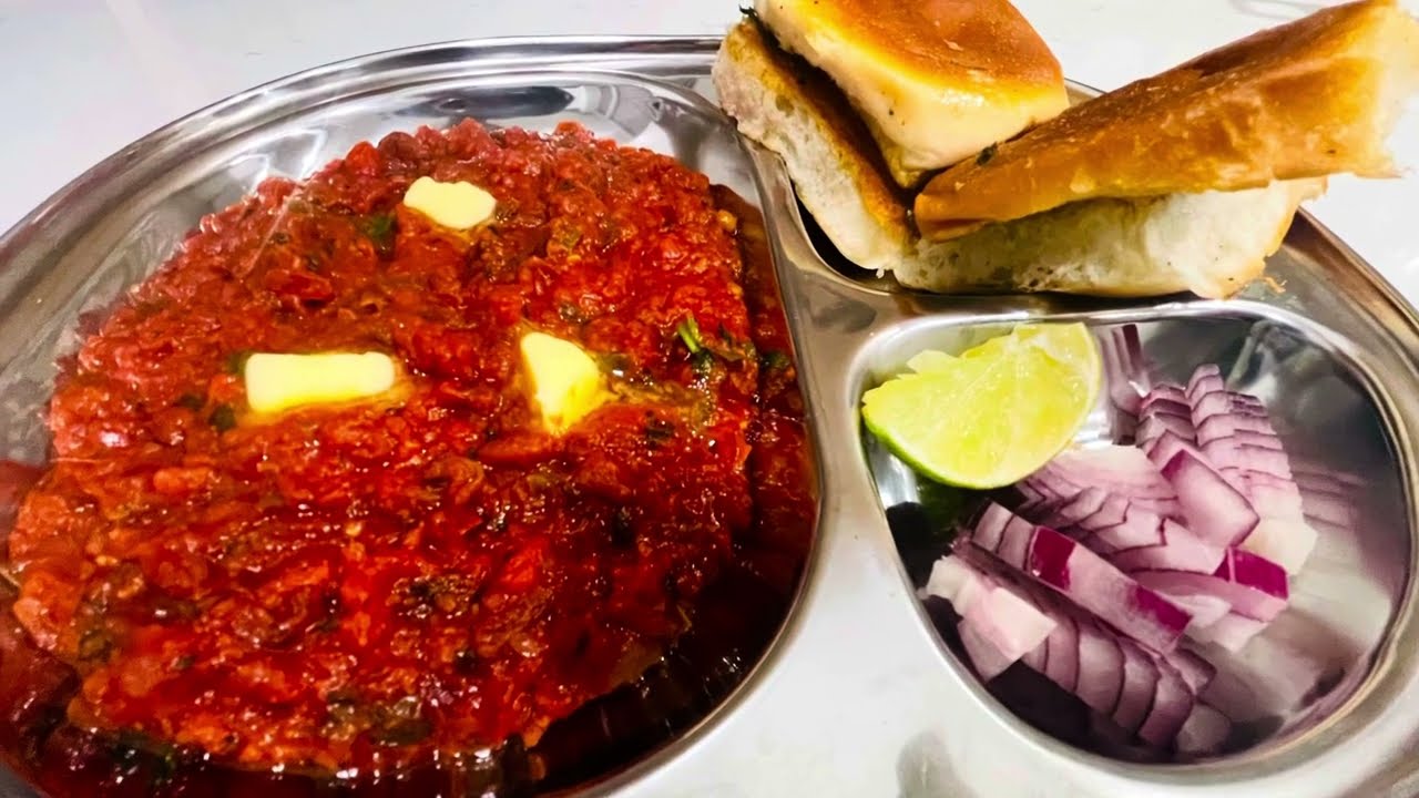 पाव-भाजी/Delicious and Healthy Pav Bhaji/with lots of vegetables #streetfood#noartificialcolors