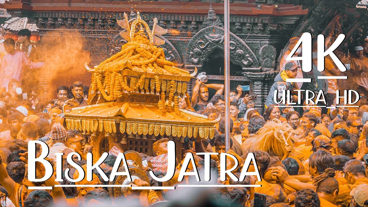 Biska Jatra (Sindur Jatra ) 2080 at Madhyapur Thimi in 4k (Ultra HD)