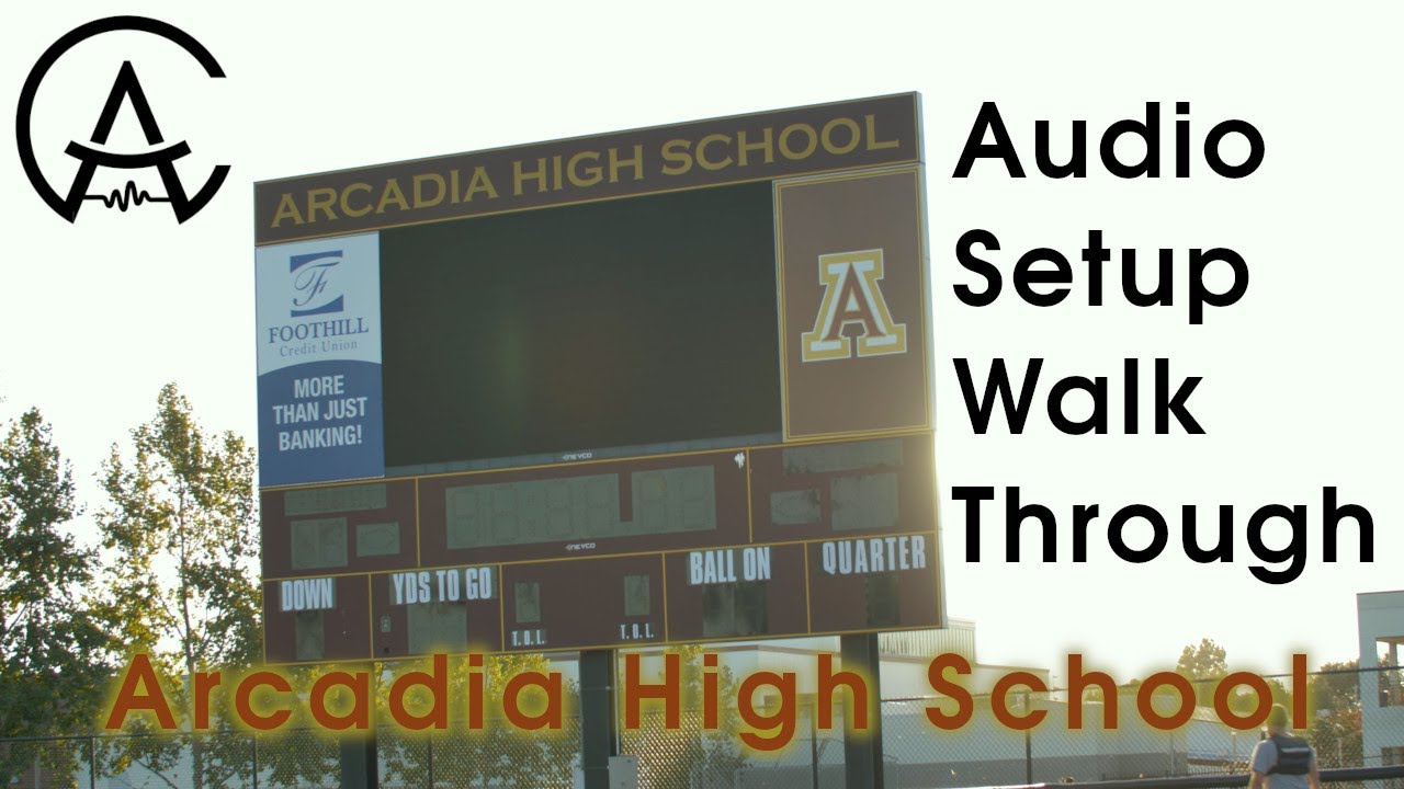 Arcadia High School Marching Band 2021 - Audio Setup Walkthrough