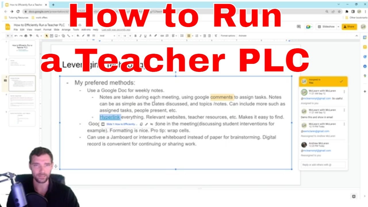 How to Efficiently Run a Teacher PLC or Team Meeting - Teacher PD