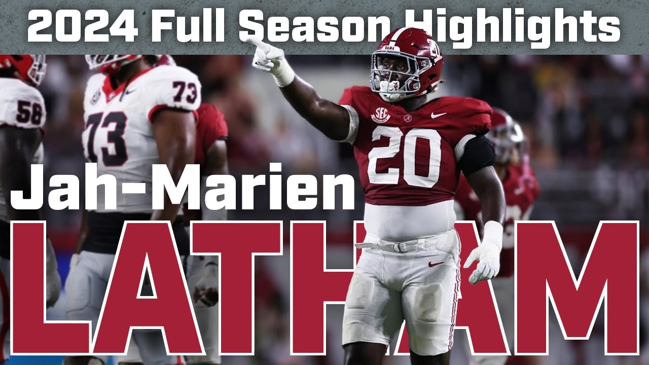 Jah-Marien Latham | 2024 Highlights | HD | Alabama DL 🐘