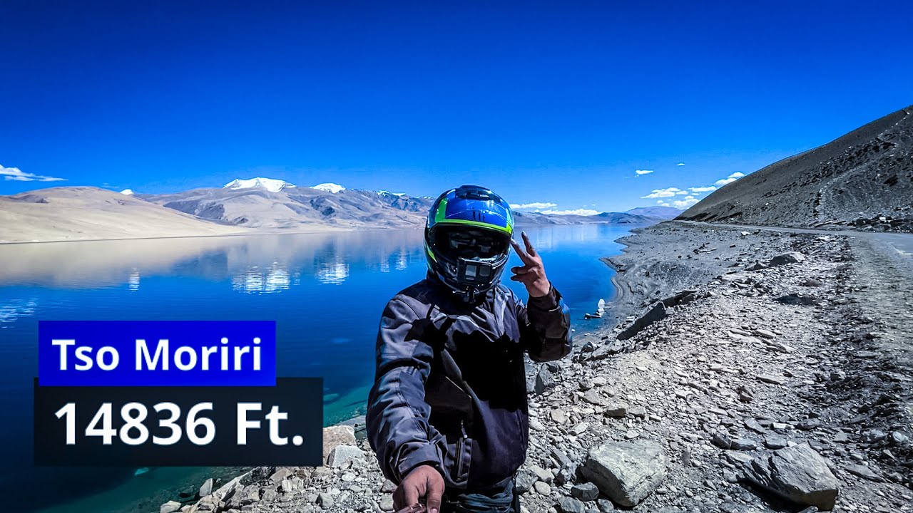 Bike Fall !!! Riding to Ladakh's Secret Lake: Tso Moriri
