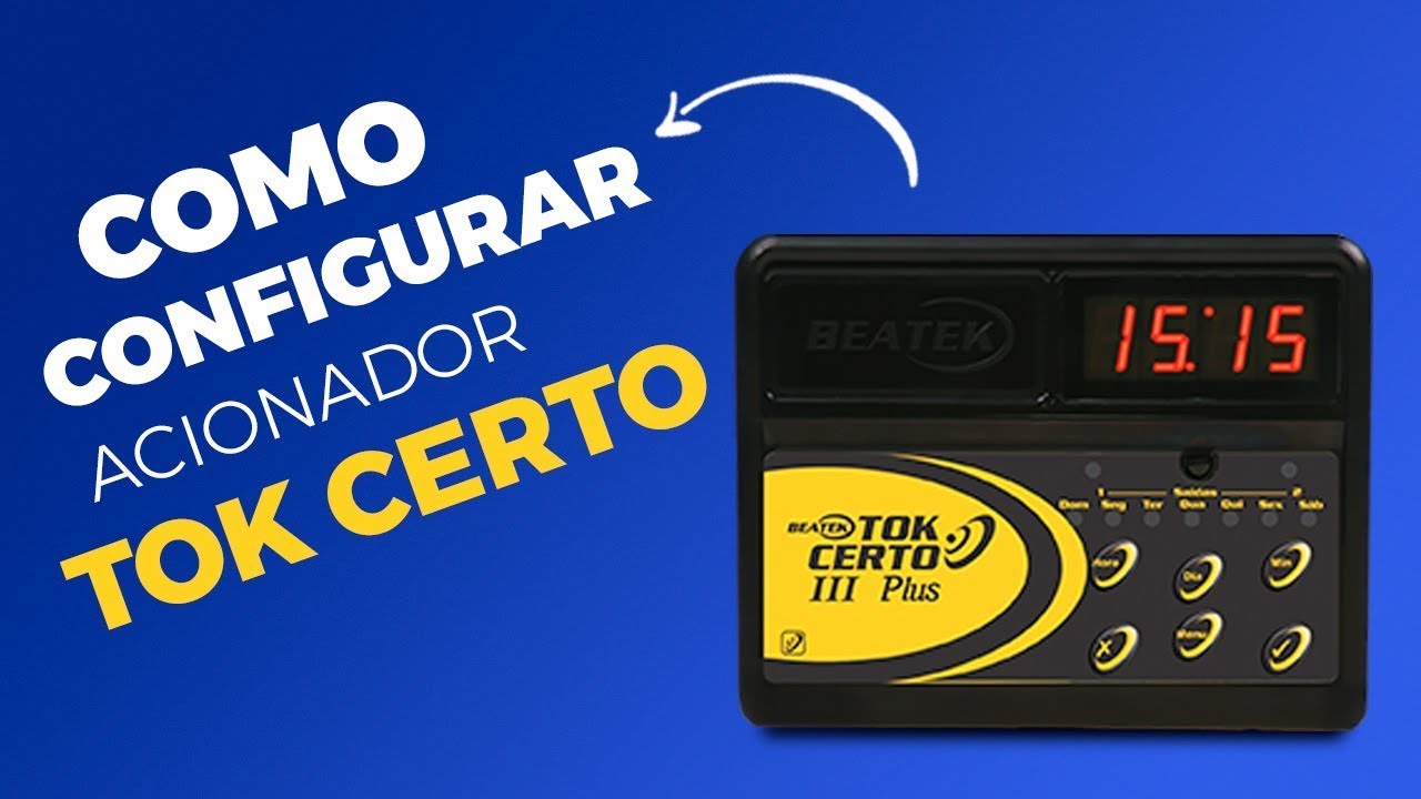 Relógio Acionador de Sirene TOK CERTO III PLUS