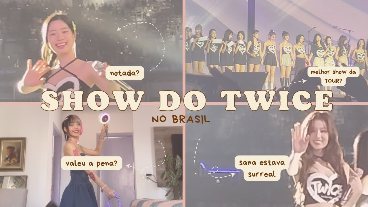 ELAS ME NOTARAM? | vlog do show do TWICE no brasil 🇧🇷 ready to be tour