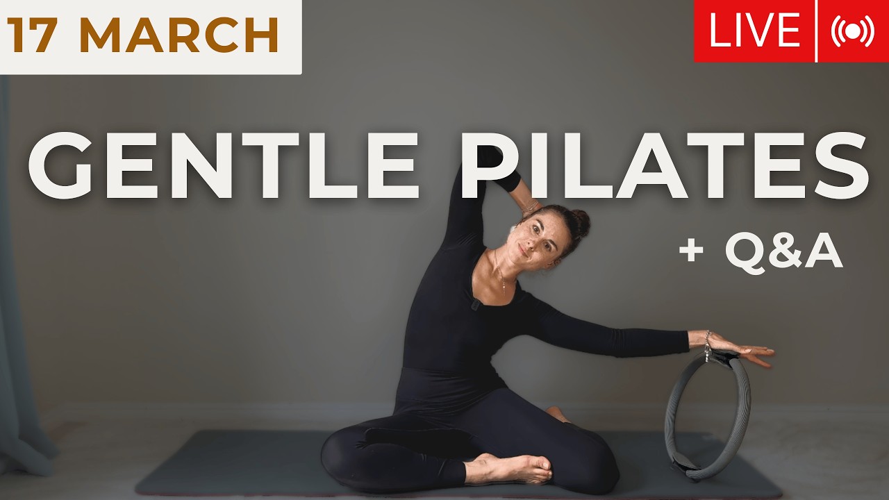 30 MIN Full Body Pilates Workout | Gentle Pilates | Magic Circle (Live Class) | CHELSEAVANEEDEN