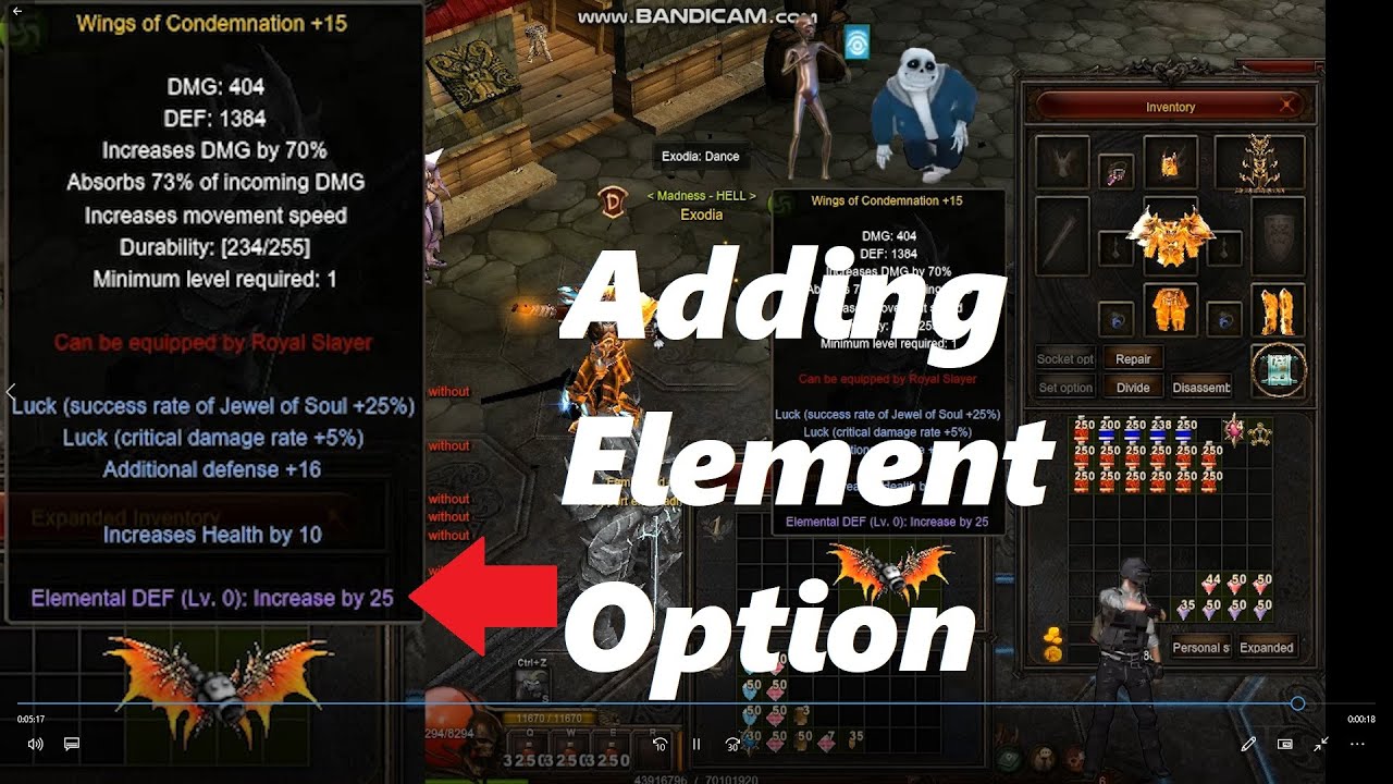 MU Online (Global) - How to add element 4th wings (Step by Step Guide)