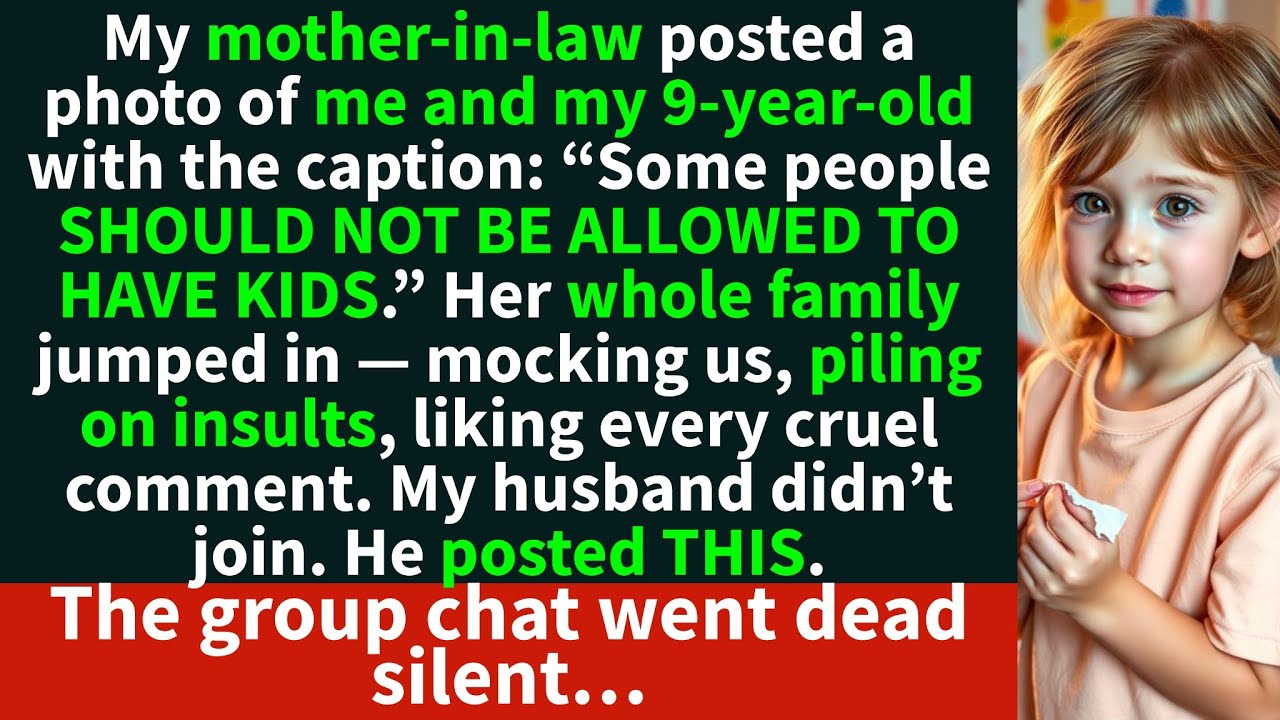 My MIL posted: “Some people SHOULD NOT BE ALLOWED TO HAVE KIDS”… about my 9-year-old.