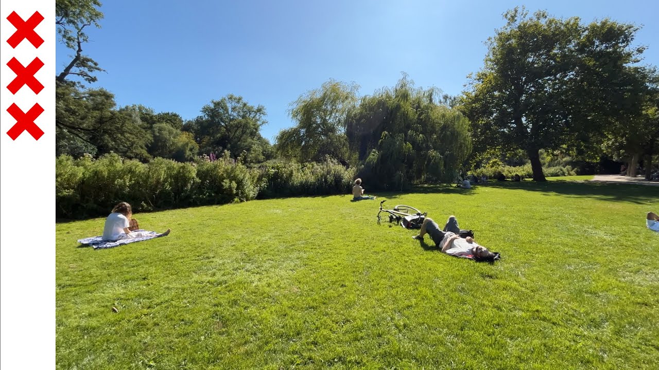 Vondelpark - Wandelen door Amsterdam (4K)