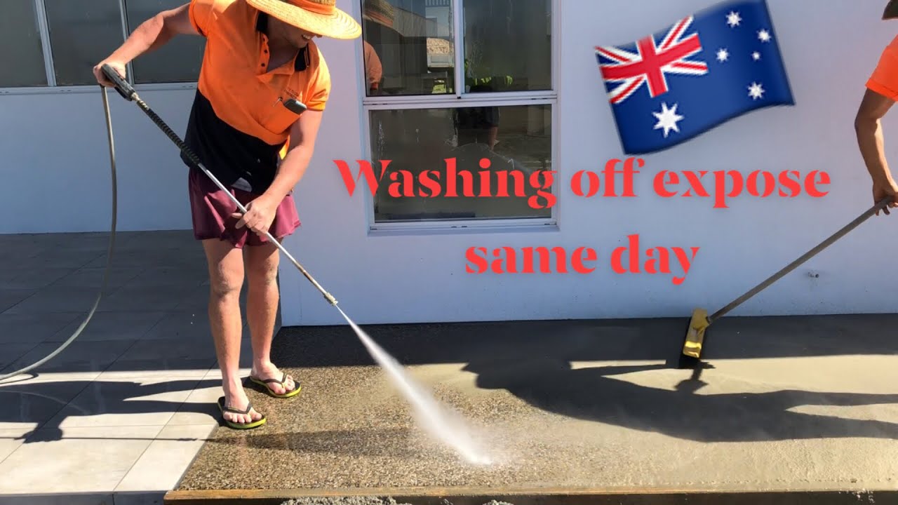 How to do exposed concrete finish