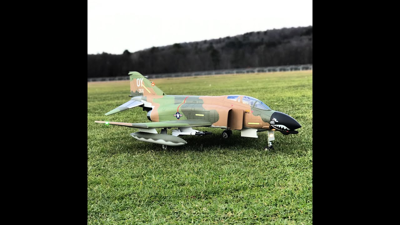 Freewing F-4 Phantom II 90mm EDF Jet Maiden flight 6s