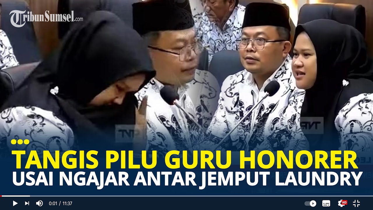Pilu Isak Tangis Guru Honorer Pecah di DPR, Pulang Mengajar Cari Uang Tambahan Antar Jemput Laundry