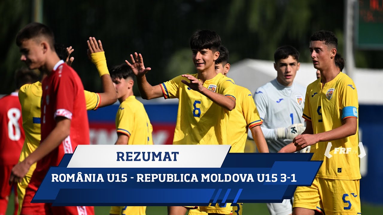 Meci amical: România U15 - Republica Moldova U15 3-1 (Rezumat, 21.10.2025)