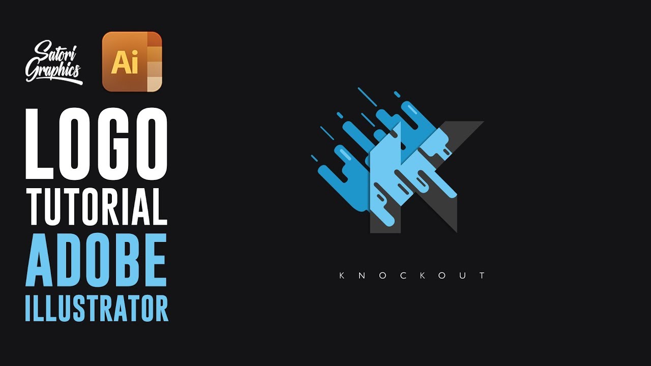 LOGO DESIGN TUTORIAL FLAT LETTERING (stylish) | Satori Graphics