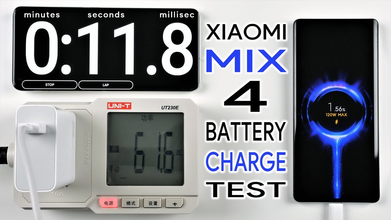 Mi Mix 4 | 120W Charging Speed Test - Xiaomi's Fastest Charging Smartphone?