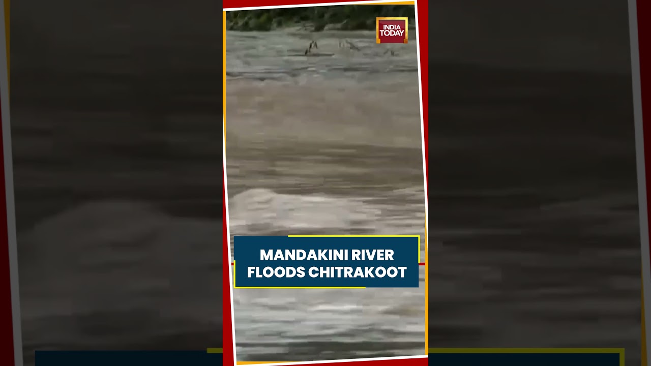 Satna Floods: Mandakini River Swells Above Danger Mark, Chitrakoot Submerged #shorts #satna #flood
