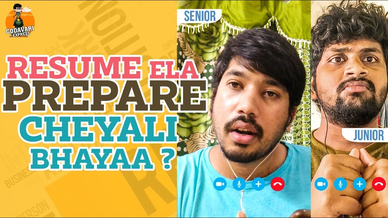 RESUME ELA PREPARE CHEYALI BHAYYA..? || Godavari Express || CAPDT