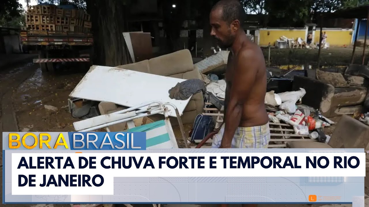 Rio de Janeiro tem alerta de chuva forte | Bora Brasil