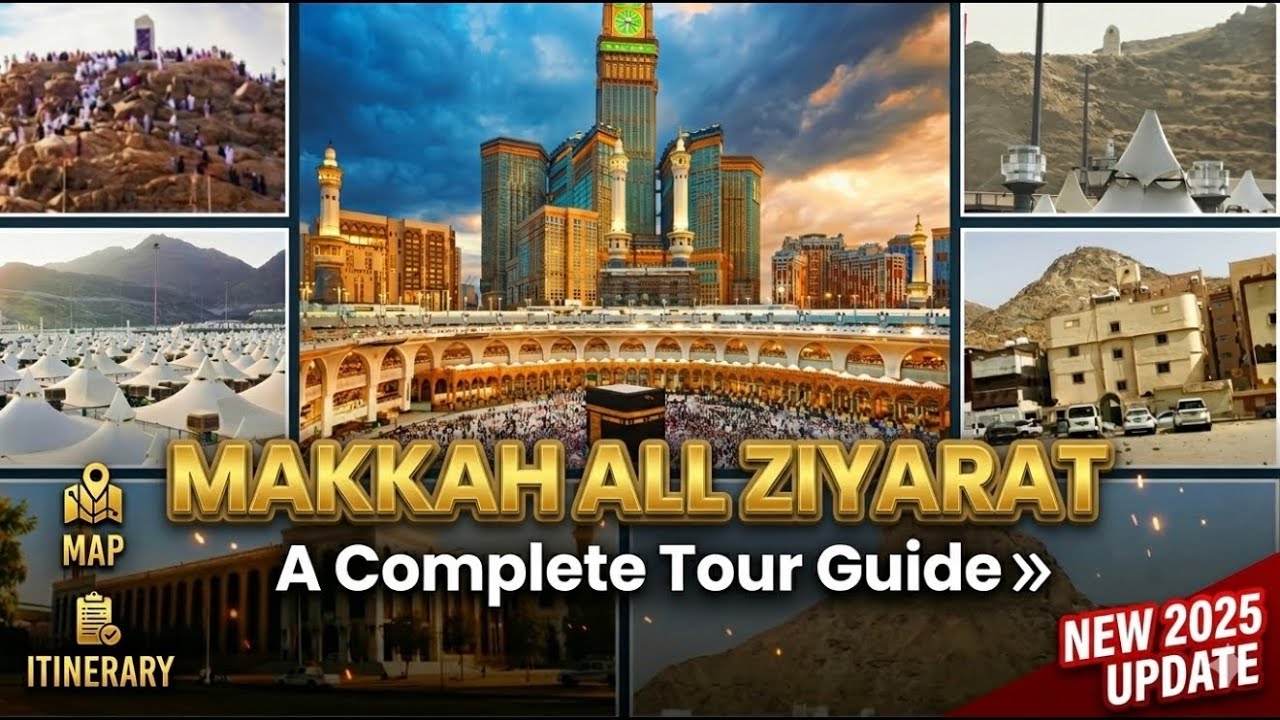 All Makkah 🕋 Ziyarat in One Vlog | Complete Umrah Group Tour 2025 | Must Watch