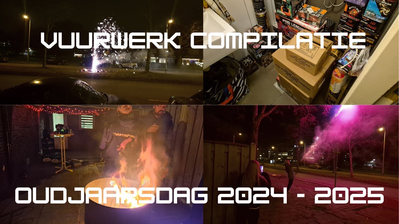 Vuurwerk Compilatie Oudjaarsdag 2024-2025 | Fireworks Compilation