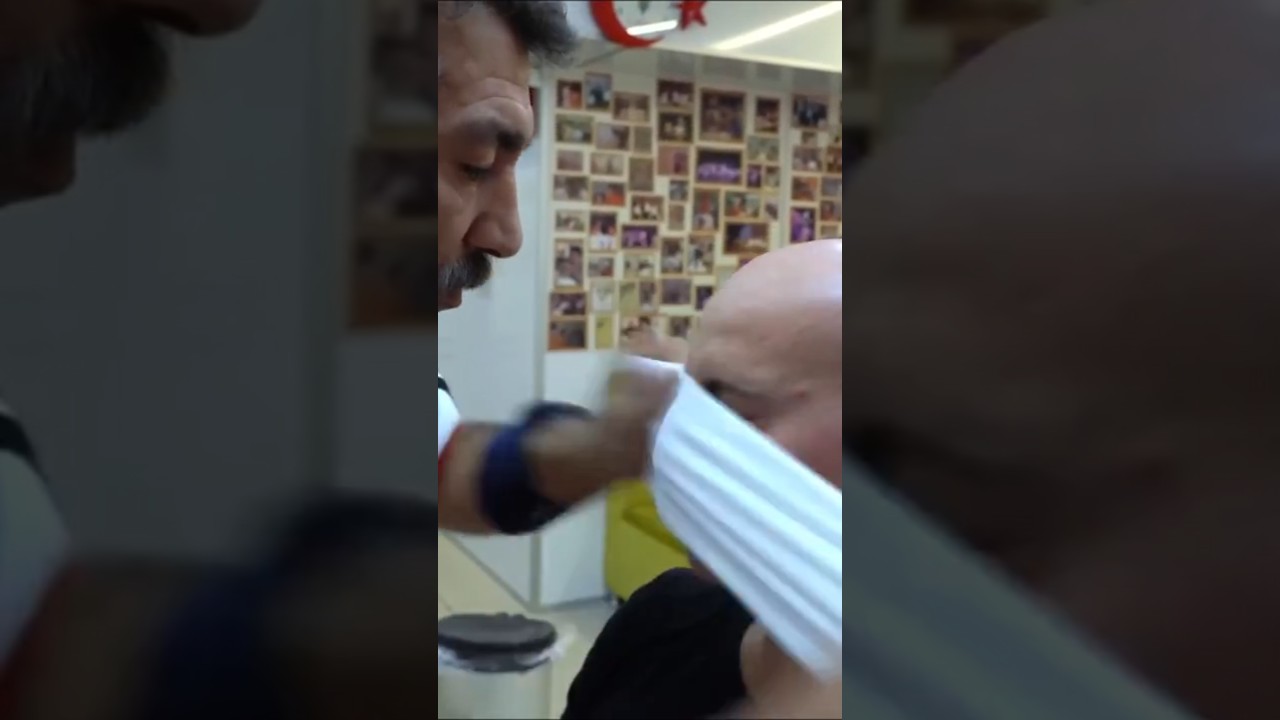 ASMR Barber | Munur Turkish Barber Face cleaning