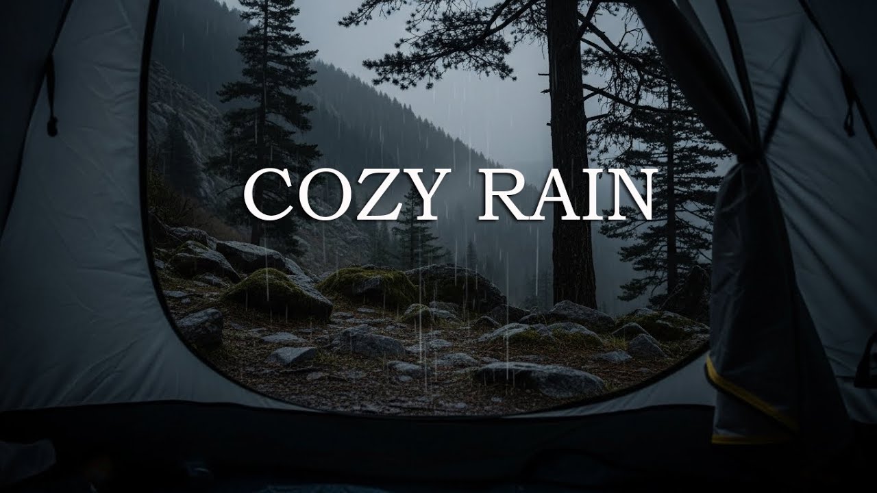 Rain on a Tent 🌧️ Cozy Camping Sleep Sounds (No Music)