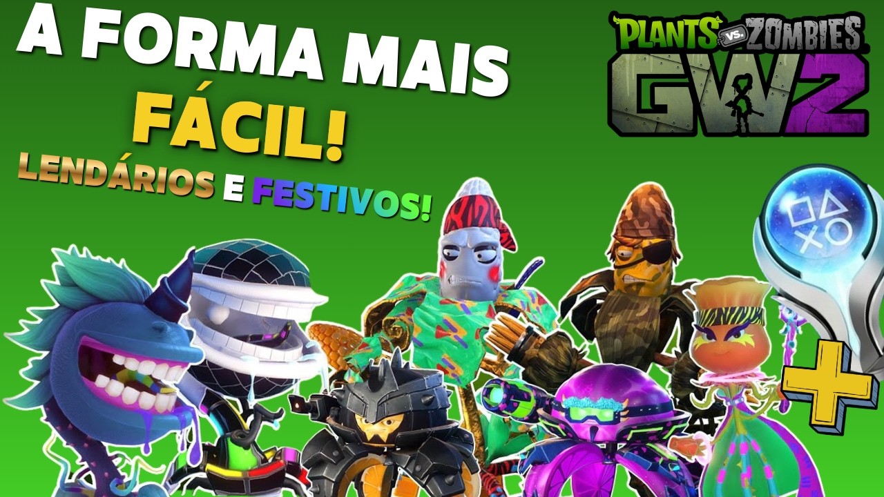 PVZ GW2 EM 2026: COMO DESBLOQUEAR PERSONAGENS LENDÁRIOS E FESTIVOS! (GUIA ATUALIZADO DEFINITIVO!)