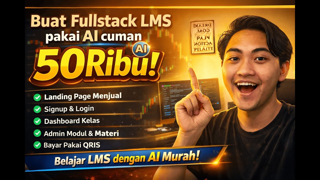 BIKIN WEBSITE LMS SENDIRI PAKAI AI CUMA 50RB | SERIES VIBECODE #1