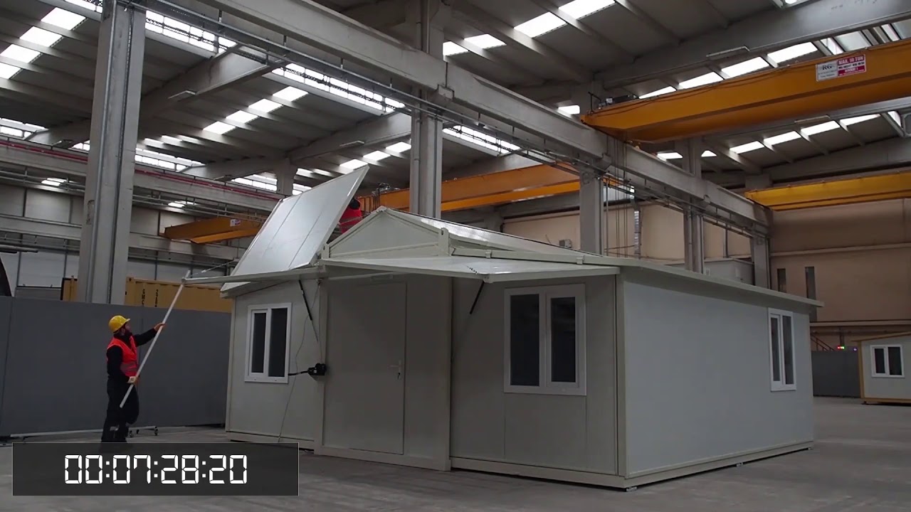 KATKON Foldig house installation  (Katlanır konut a&ccedil;ılış videosu)