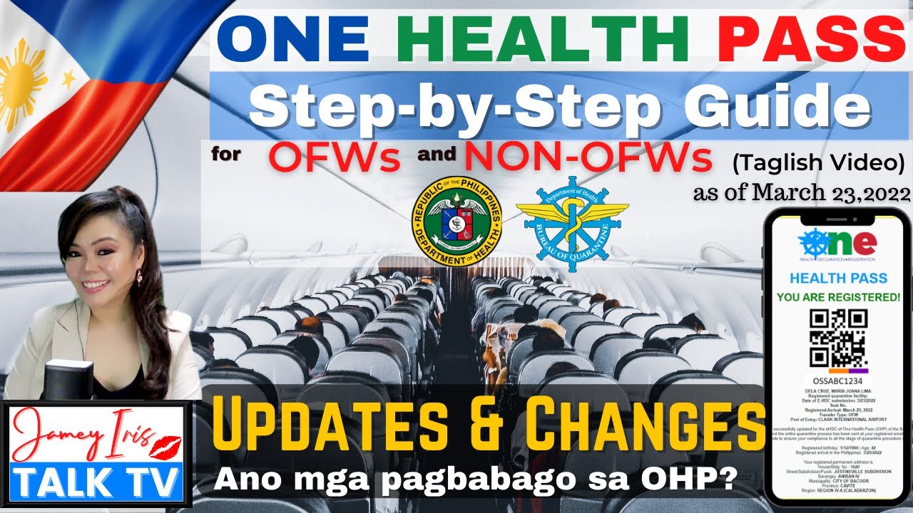 One Health Pass Step by Step Tutorial Guide for OFWs & Non OFWs | Ano ang mga Changes & Updates?