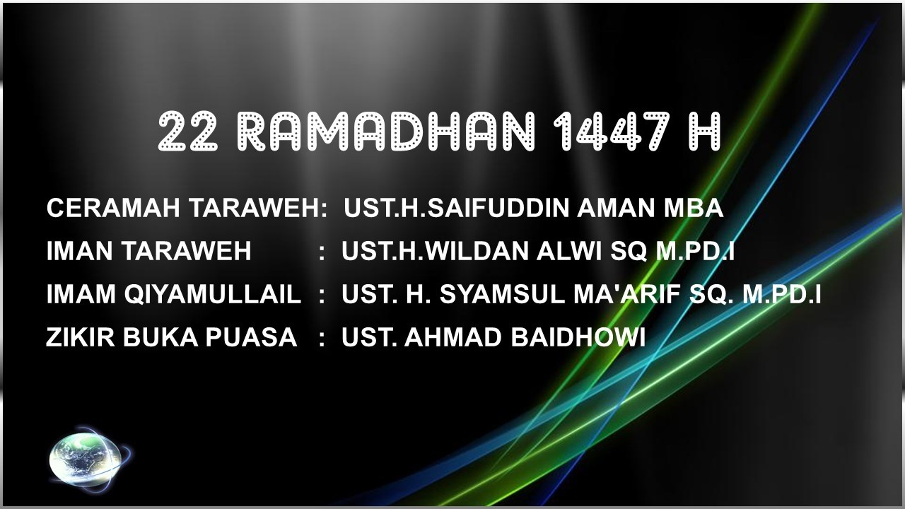 22 Ramadhan Penceramah Ust H Saifuddin Aman