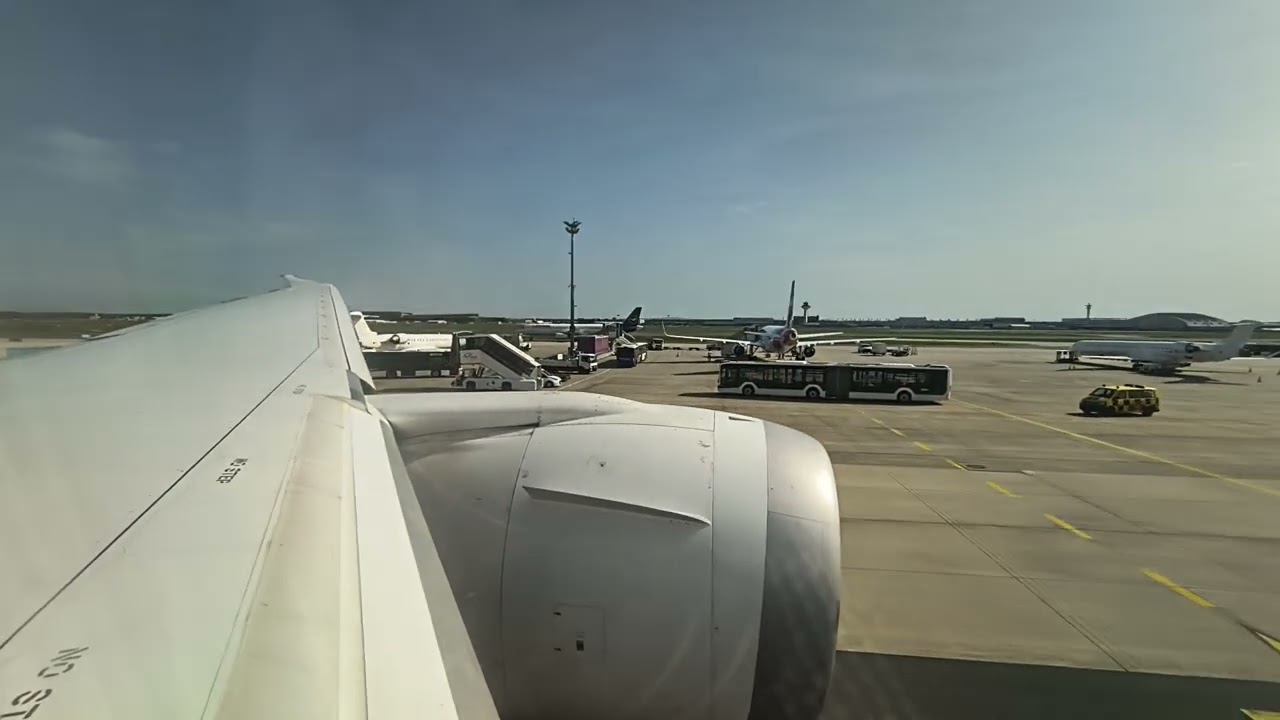 Egypt Air Takeoff  Cairo Airport to FRA
