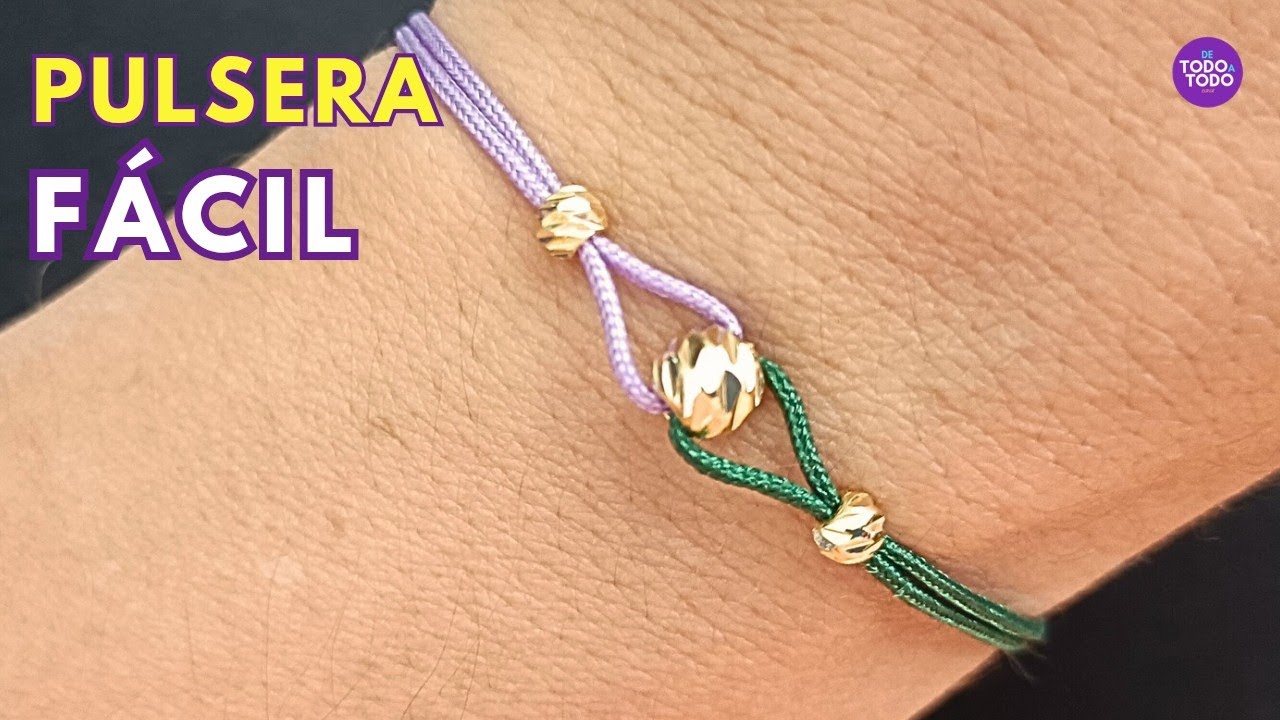 👉Pulseras de Hilo FÁCILES de hacer, paso a paso. 