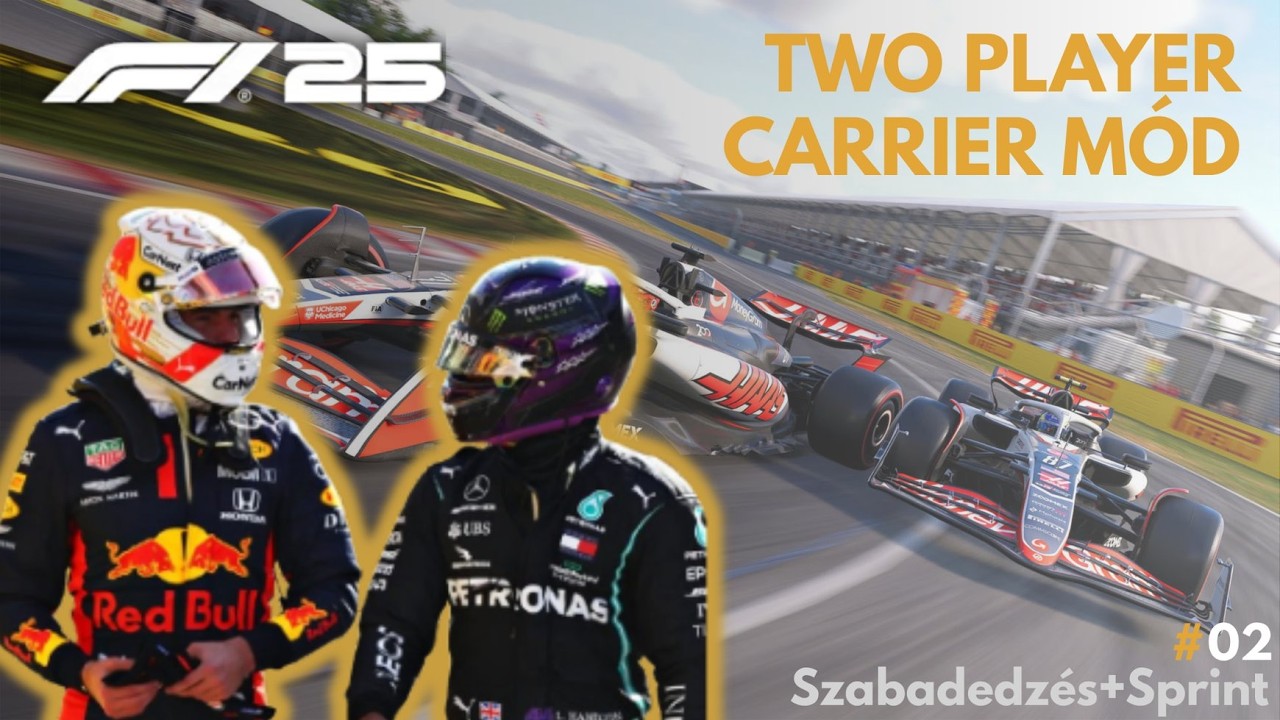 ELSZABADULT A KÁOSZ! 😱 Miami - Two Player Karrier az F1 25-ben | Esős Sprint + Szabadedzés 🇺🇸