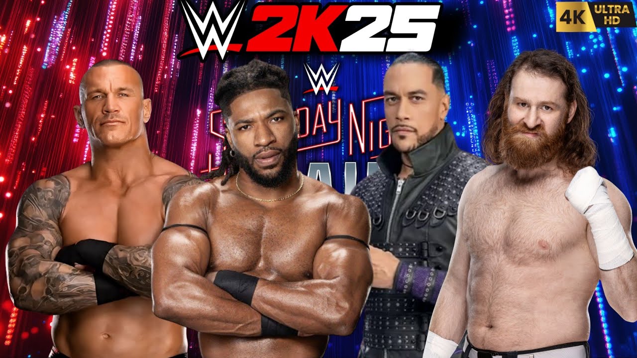 WWE 2K25 - Randy Orton vs Trick Williams vs Damian Priest vs Sami Zayn | Fatal 4-Way Match | PC 4K60