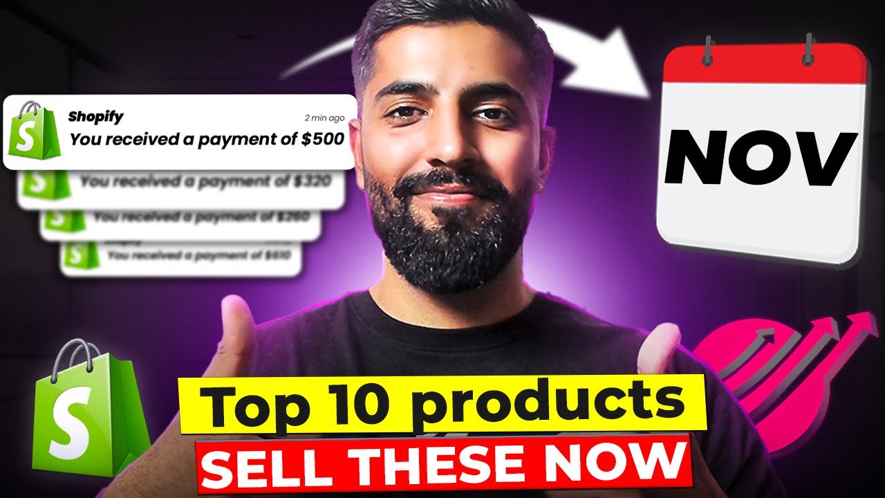 ⭐️ ТОП-10 ТОВАРОВ ДЛЯ ПРОДАЖИ В НОЯБРЕ 2025 ГОДА | ДРОПШИППИНГ SHOPIFY & SELLSHOP
