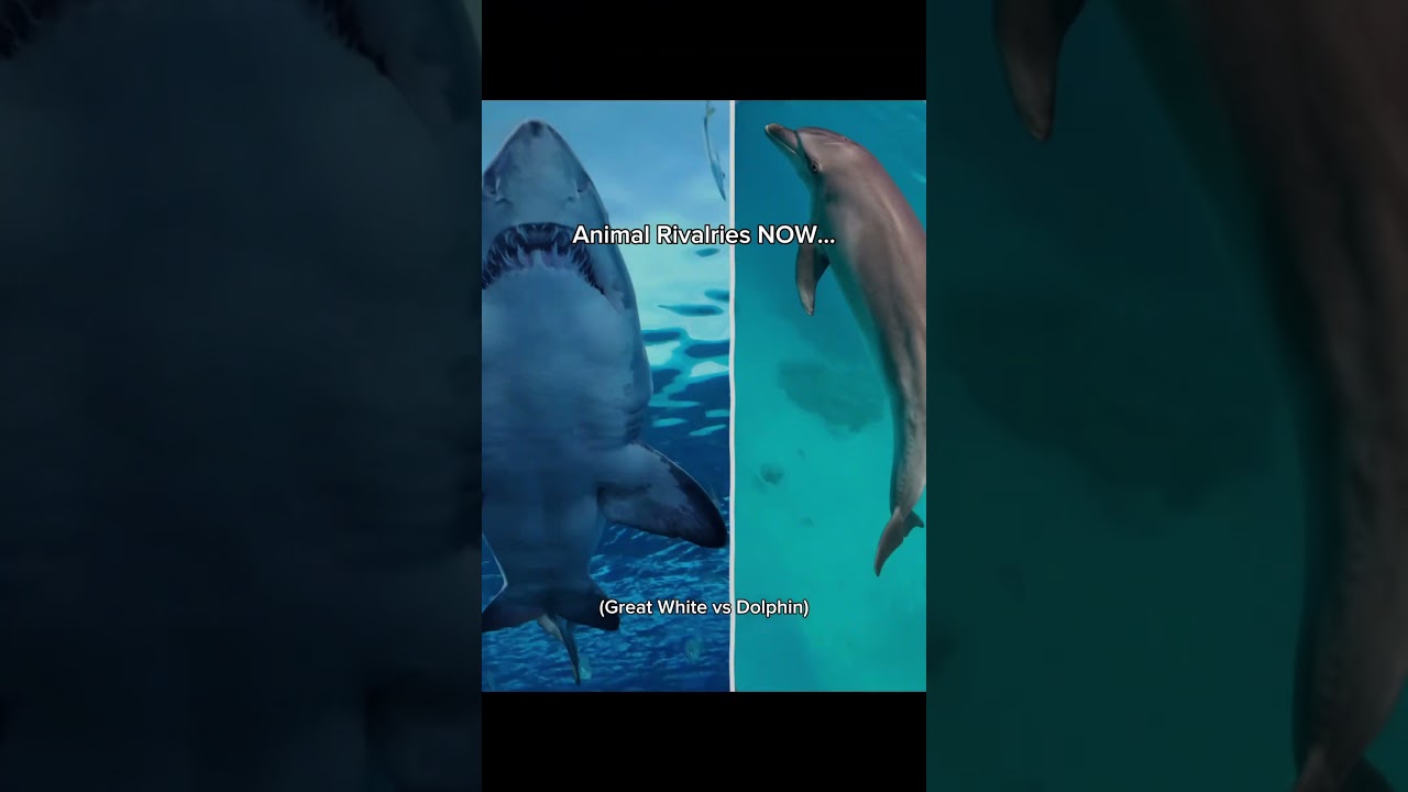 Animal Rivalries NOW vs THEN 🔥 #prehistoric #dinosaur #oldearth #rivalry #trex #megalodon