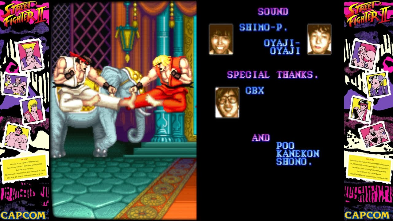 Street Fighter II: The World Warrior - Staff Roll / End Credits (CPS-1)