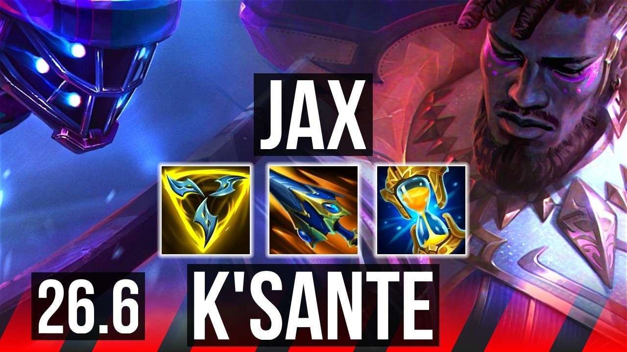 JAX vs K'SANTE (TOP) | KR Challenger | 26.6