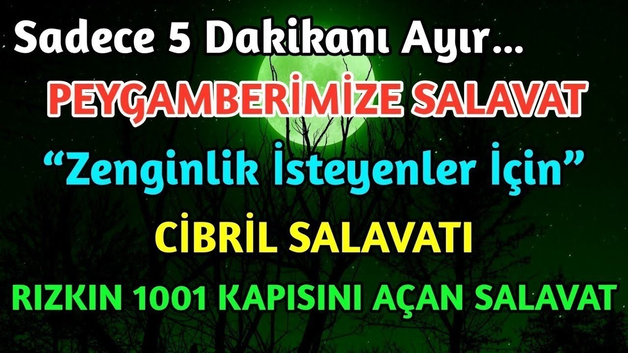 RIZIK ÇEKEN EN MUSTECAP SALAVAT CEBRAİL, HZ. MUHAMMED’E MERDU VE KESİNTİSİZ SALAVAT