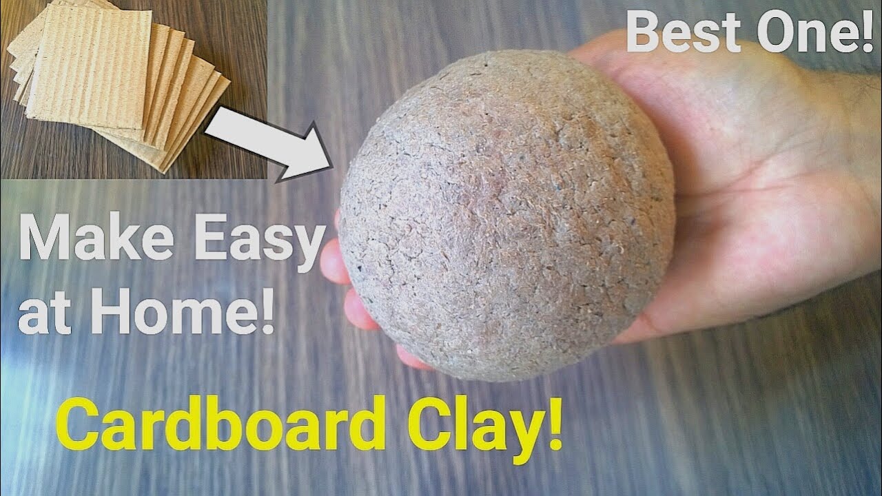 How to Make Cardboard Clay at Home | Best Clay Diy | Clay Craft