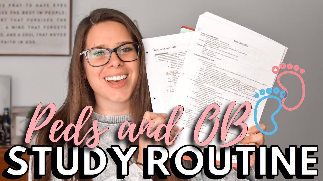 My STUDY HACKS and ROUTINE for PEDIATRICS and OB NURSING | NURSING SCHOOL 2021